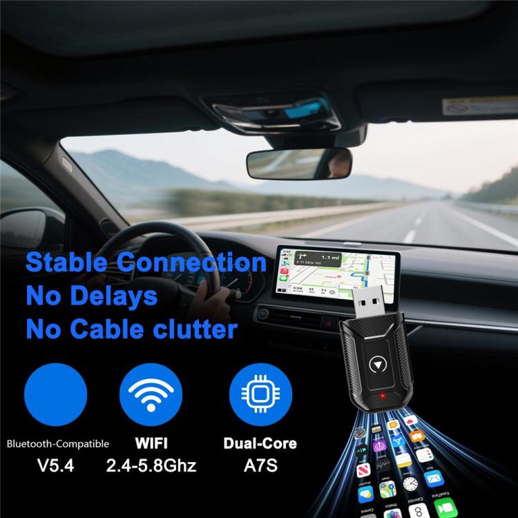 M30 For CarPlay / Android Auto Upgrade Compatible 2 in 1 AI Box Wireless Car Adapter, M30