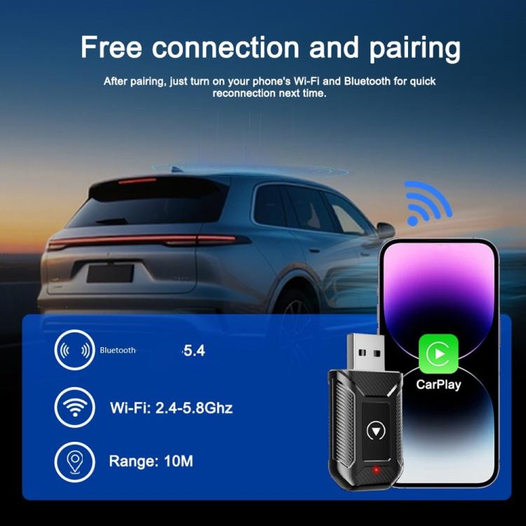 M30 For CarPlay / Android Auto Upgrade Compatible 2 in 1 AI Box Wireless Car Adapter, M30