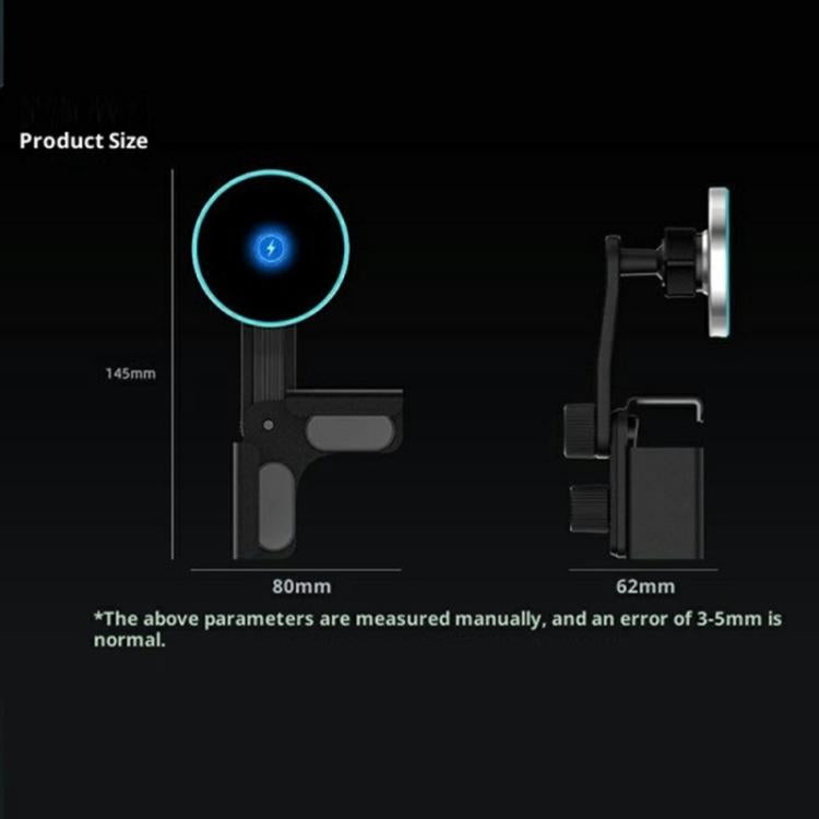 P3 15W Car Magnetic Wireless Charger Phone Mount Stand
