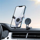 Dashboard magnetic phone holder with circular magnet and black adjustable cradle