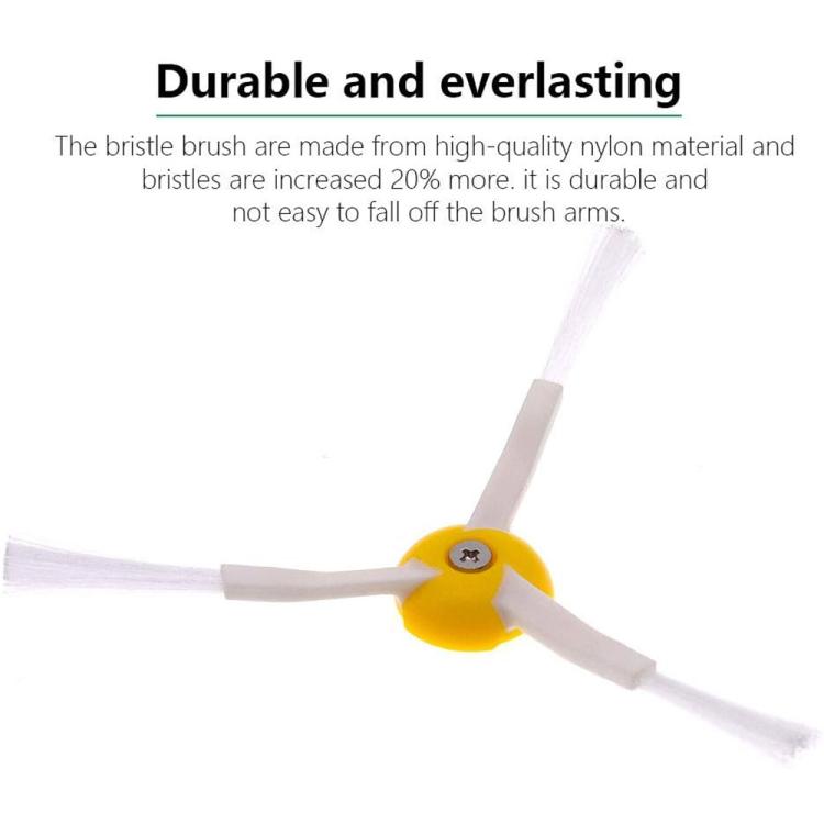 JUNSUNMAY 6pcs Sweeper Triangle Side Brush for iRobot Roomba 800 / 900 Series, Triangle Side Brush