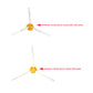 JUNSUNMAY 6pcs Sweeper Triangle Side Brush for iRobot Roomba 800 / 900 Series, Triangle Side Brush