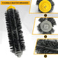 JUNSUNMAY flexible beater brush with black bristles and yellow hub, close-up
