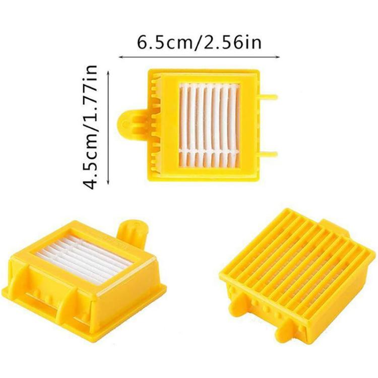 JUNSUNMAY 6pcs Sweeper Clean Filter with Brush for iRobot Roomba 700 Series