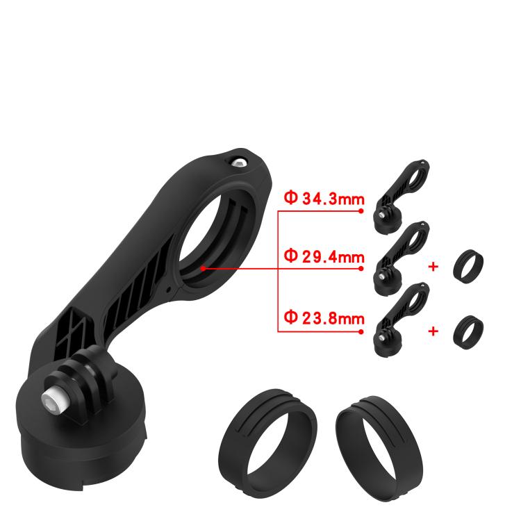 Two Section Mountain Bike Stopwatch Mount Holder Extension Support Frame, For Garmin Edge Series