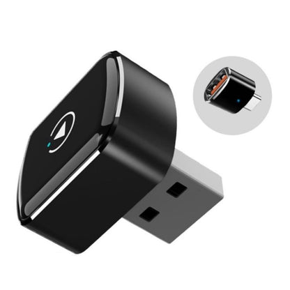 Black dual-band WiFi Bluetooth USB dongle with compact rounded housing