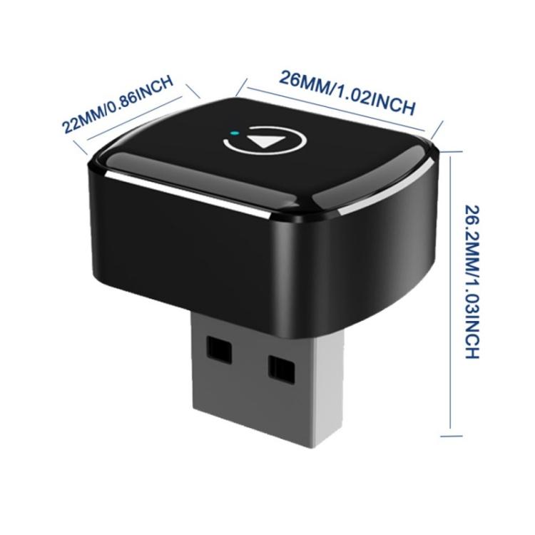 Black M26 dual band WiFi Bluetooth USB dongle adapter, compact rectangular shape