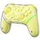 Yellow translucent game controller with dual hall joysticks and ABXY buttons