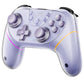 Light purple translucent game controller with dual hall joysticks and ABXY buttons