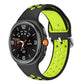 Round Holes Silver Buckle Two Color Silicone Watch Band, For Galaxy Watch9 / 8 / 8 Classic