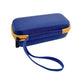 Kids 3D pen storage case, closed blue fabric with yellow edge and wrist strap