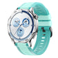 Vertical Twill Two Color Silicone Watch Band, 22mm