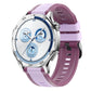 Vertical Twill Two Color Silicone Watch Band, 22mm