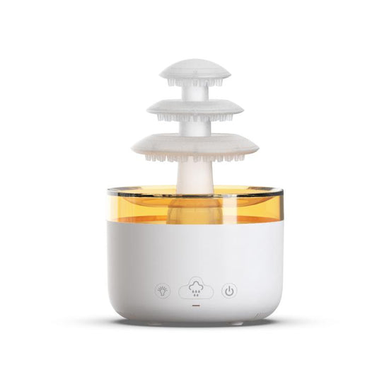 Three-color Lights Ultrasonic Humidifier Cloud Rain Aromatherapy Diffuser, Cloud Rain