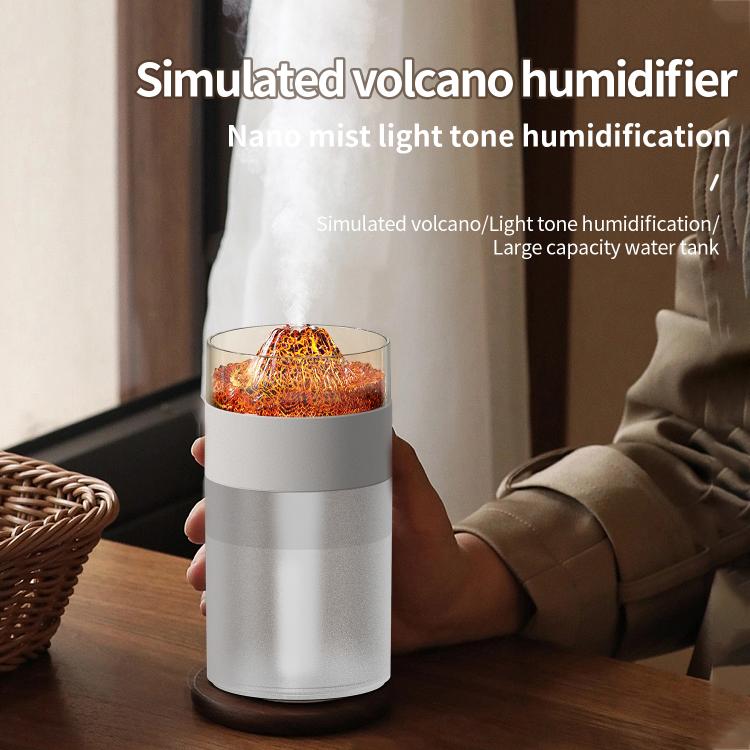 Simulated Volcano 7-Color Ambient Light Humidifier, Simulated Volcano