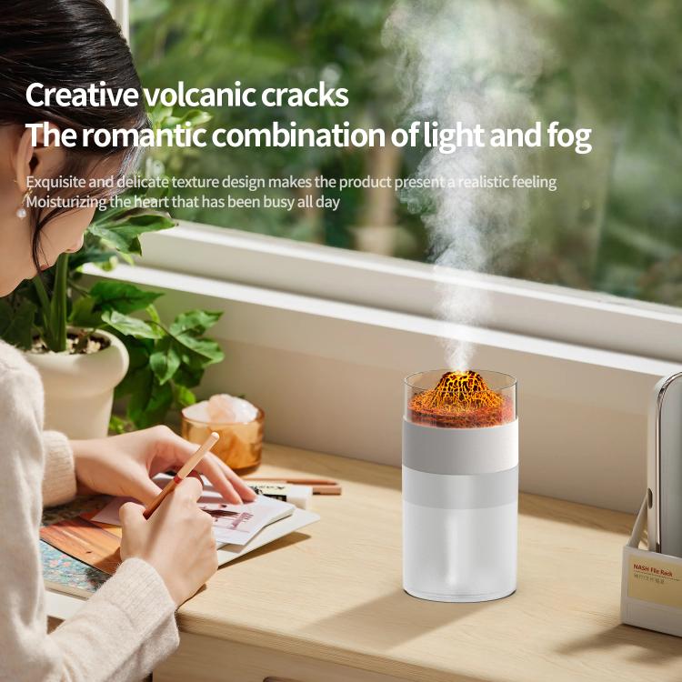 Simulated Volcano 7-Color Ambient Light Humidifier, Simulated Volcano