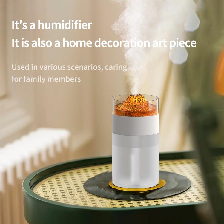 Simulated Volcano 7-Color Ambient Light Humidifier, Simulated Volcano