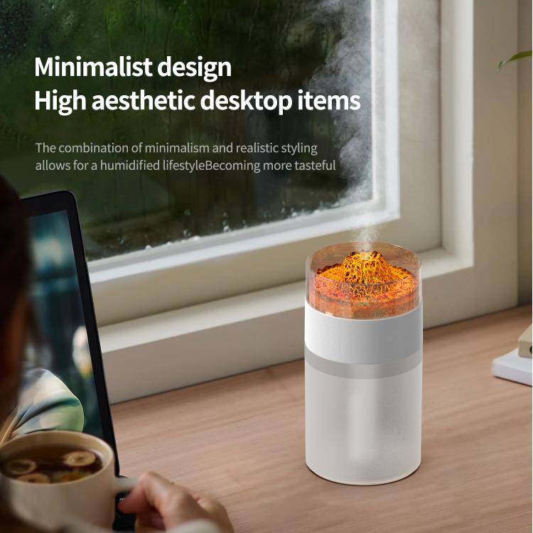 Simulated Volcano 7-Color Ambient Light Humidifier, Simulated Volcano