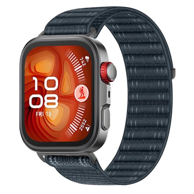 Wave Texture Woven Nylon Hook And Loop Fastener Watch Band, For Huawei Watch Fit 5 / Fit 5 Pro / Fit 4