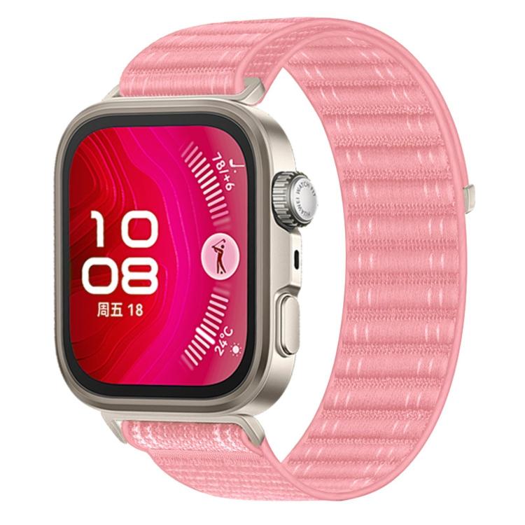 Wave Texture Woven Nylon Hook And Loop Fastener Watch Band, For Huawei Watch Fit 5 / Fit 5 Pro / Fit 4