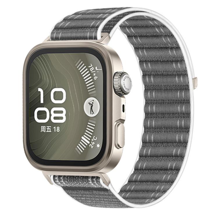 Wave Texture Woven Nylon Hook And Loop Fastener Watch Band, For Huawei Watch Fit 5 / Fit 5 Pro / Fit 4