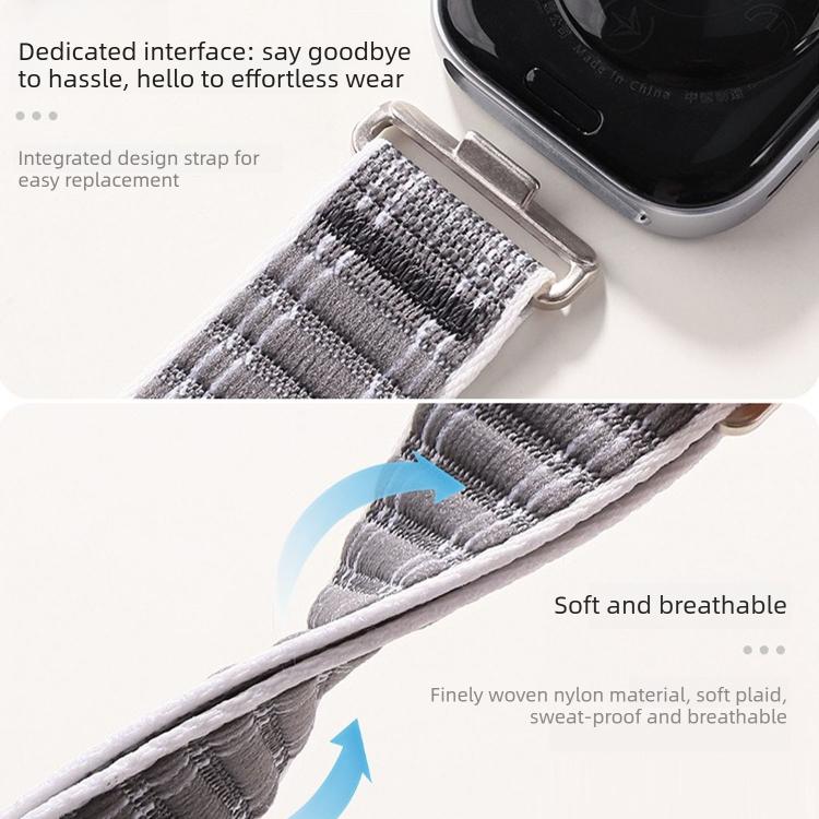 Wave Texture Woven Nylon Hook And Loop Fastener Watch Band, For Huawei Watch Fit 5 / Fit 5 Pro / Fit 4