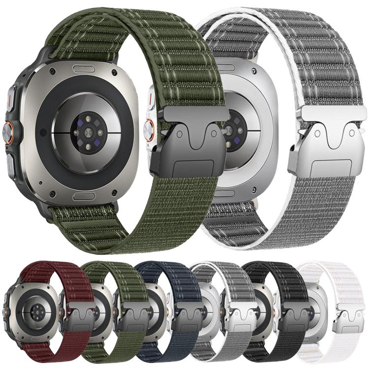Parachute Buckle Wave Texture Nylon Watch Band, For Galaxy Watch Ultra2 2026 / 2025 / 1 2024
