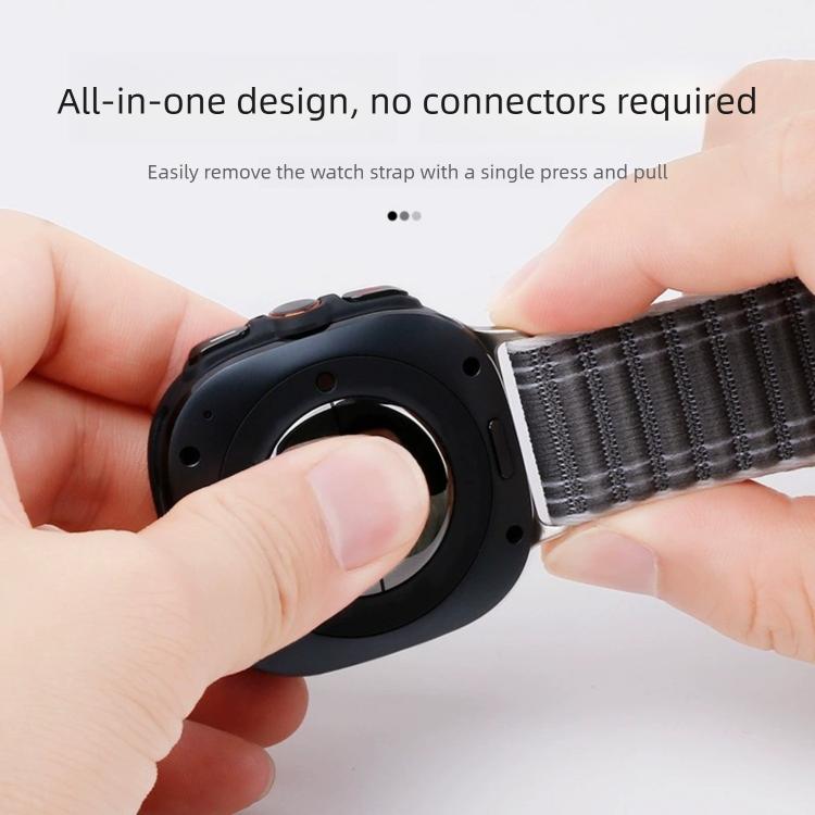 Parachute Buckle Wave Texture Nylon Watch Band, For Galaxy Watch Ultra2 2026 / 2025 / 1 2024