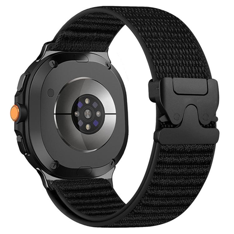 Parachute Buckle Mountain Pattern Woven Nylon Metal Tip Watch Band, For Galaxy Watch9 / 8 / 8 Classic