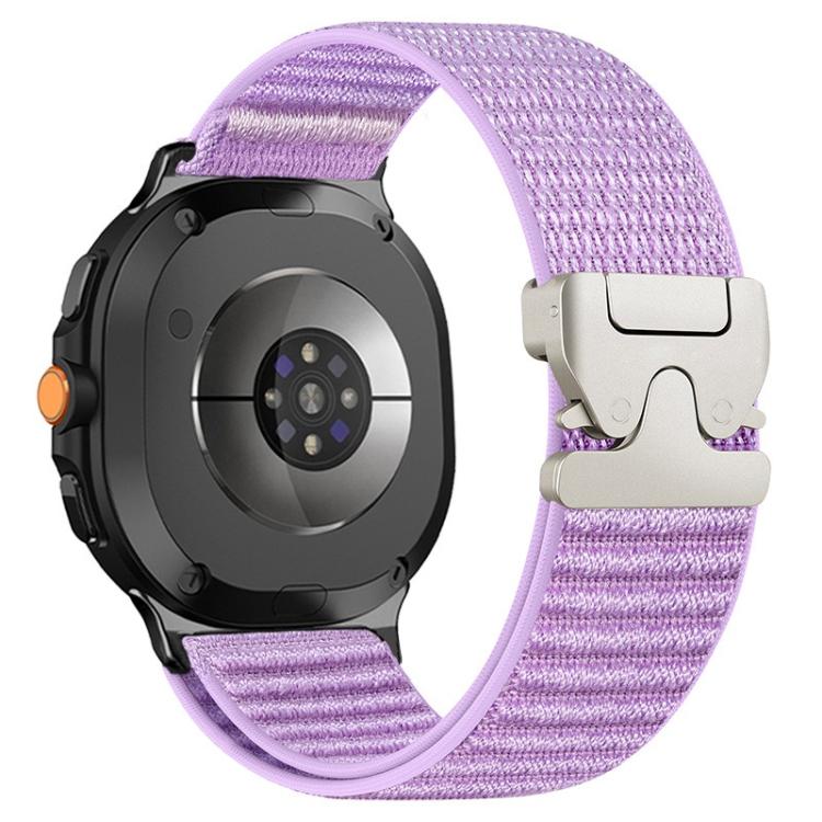Parachute Buckle Mountain Pattern Woven Nylon Metal Tip Watch Band, For Galaxy Watch9 / 8 / 8 Classic