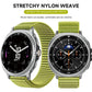 Parachute Buckle Mountain Pattern Woven Nylon Metal Tip Watch Band, For Galaxy Watch9 / 8 / 8 Classic