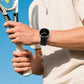 Parachute Buckle Mountain Pattern Woven Nylon Metal Tip Watch Band, For Galaxy Watch9 / 8 / 8 Classic