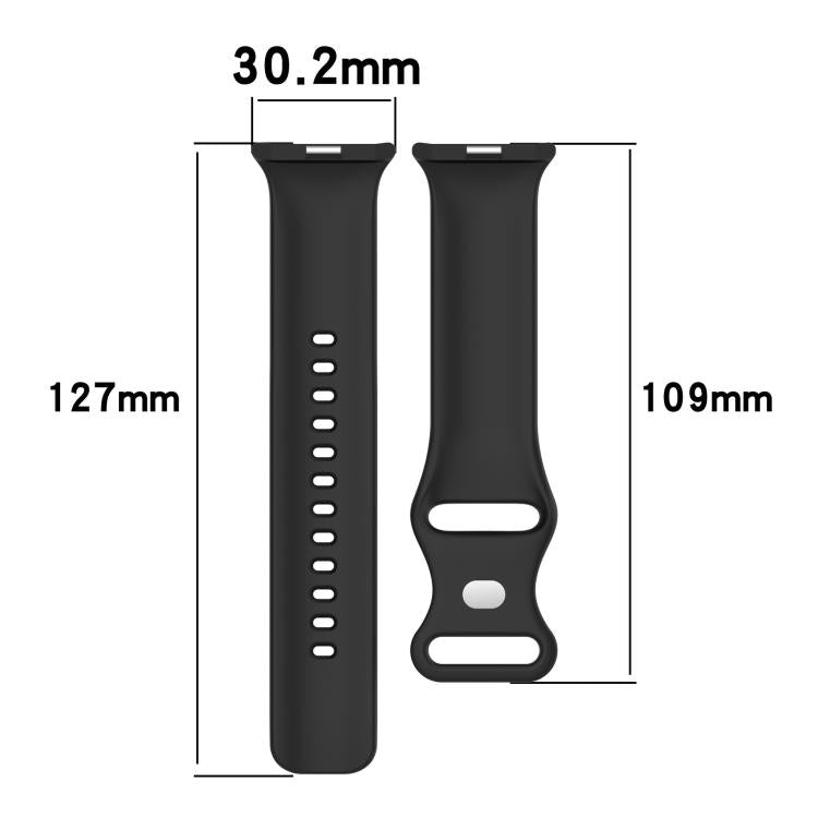 Butterfly Buckle Solid Color Silicone Watch Band, For vivo Watch GT 2 / iQOO Watch GT 2