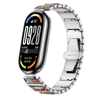 Diamond Stainless Steel Metal Watch Band, For Xiaomi Smart Band 11 / 10 / 9 / 8