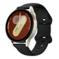 Lychee Texture Butterfly Clasp Solid Color Silicone Watch Band, 18mm, 20mm, 22mm