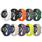 Lychee Texture Butterfly Clasp Solid Color Silicone Watch Band, 18mm, 20mm, 22mm