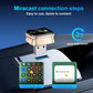 Gold Miracast screen mirroring adapter with USB connector, compact plug