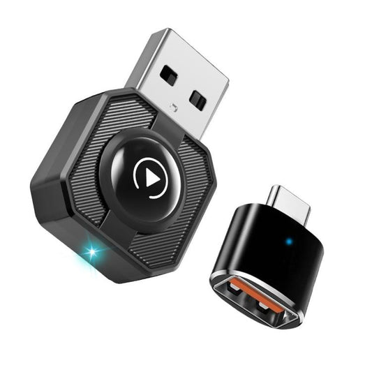 M32 CarPlay / Android Auto Vehicles Wired to Wireless Converter 2 in 1 AI Box Wireless Car Adapter, M32