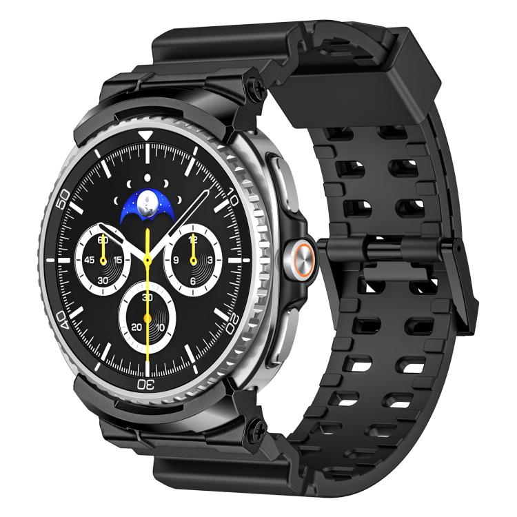 Breathable Dual Row Perforated Silicone Watch Band, For Galaxy Watch9 / 8 / 8 Classic