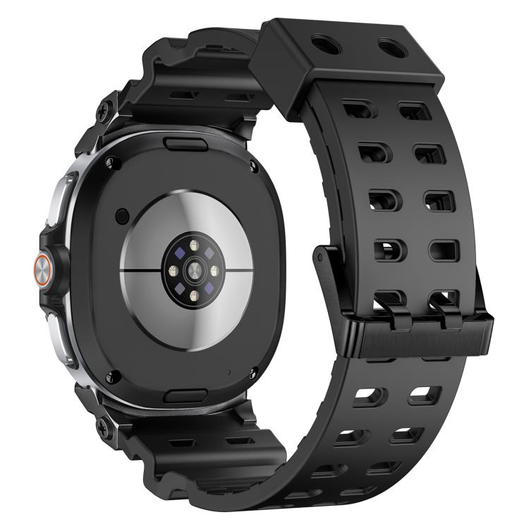 Breathable Dual Row Perforated Silicone Watch Band, For Galaxy Watch9 / 8 / 8 Classic