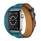 For Apple Watch 3 / 2 / 1 Generation 42mm Universal Leather Double-Loop Strap
