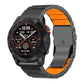 Safety Buckle Single Bead Silicone Titanium Alloy Watch Band, For Garmin 26mm, For Garmin 22mm
