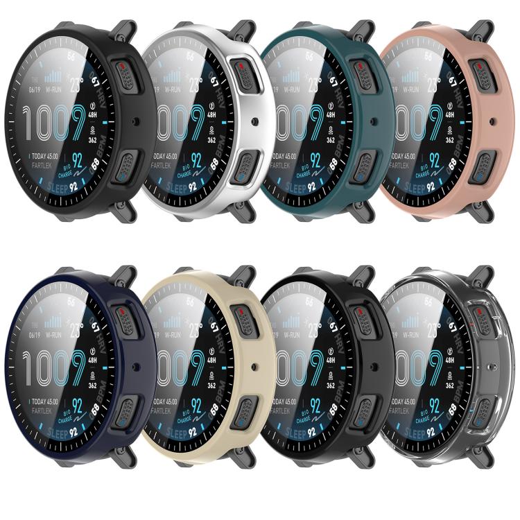 Tempered Glass Film Integrated PC Watch Protective Case, For Amazfit Active Max