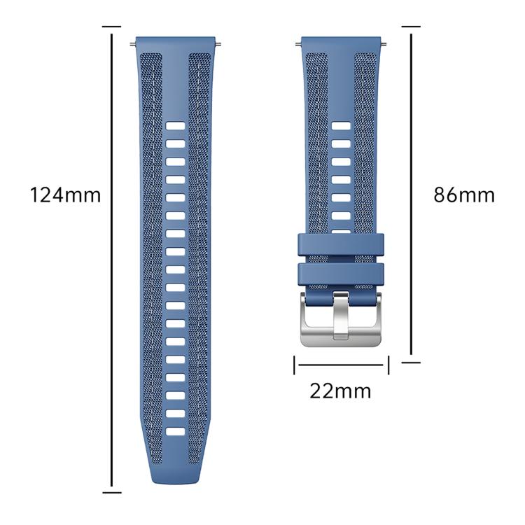 Composite Weave Nylon Silicone Watch Band, For Amazfit Active Max