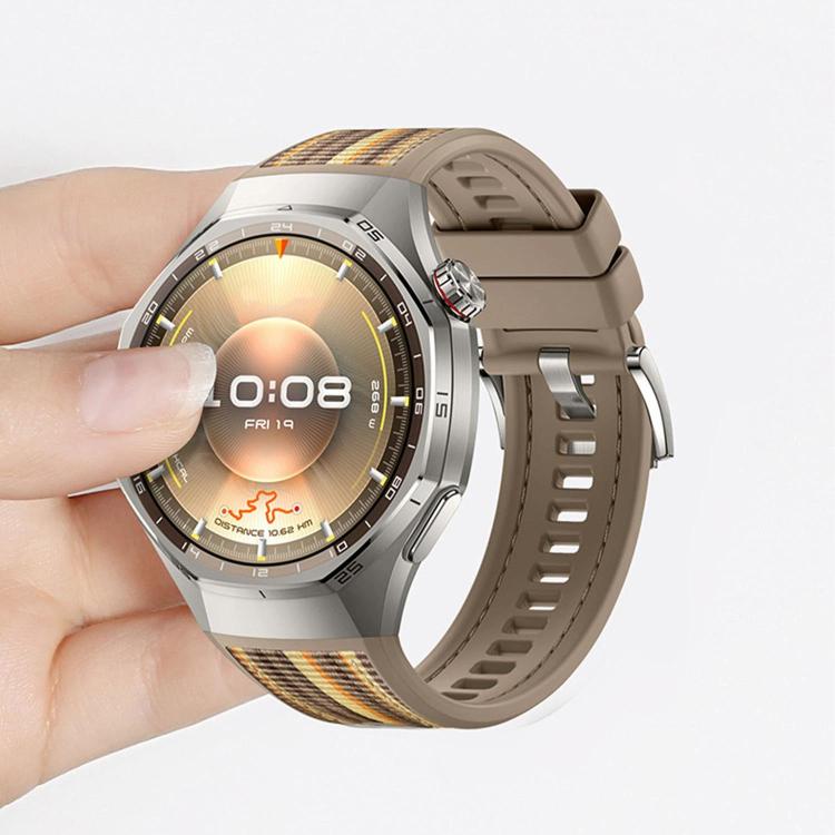 Push Button Composite Nylon Silicone Watch Band, For Huawei Watch GT 6 Pro