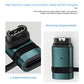 Garmin watch charging adapter with teal metal body and L-shaped connector.
