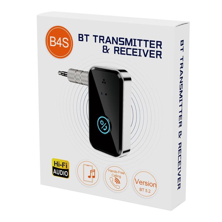 B4S BT transmitter & receiver box, white packaging with orange logo and device image