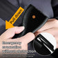 Black car charger safety hammer held in hand with emergency cutter detail