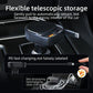 Black telescopic car charger cable with retractable storage housing