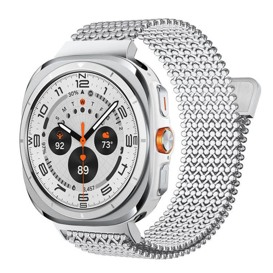 Breathable Stainless Steel Magnetic Watch Band, For Galaxy Watch Ultra2 2026 / 2025 / 1 2024, For Galaxy Watch9 / 8 / 8 Classic